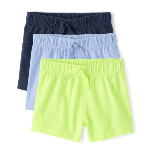 Baby Boys Marled Shorts 3-Pack - Blue