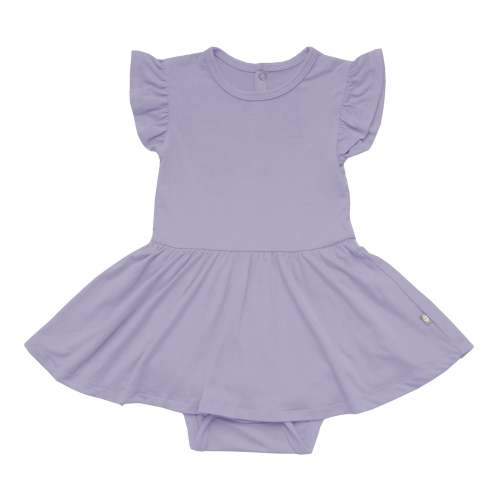 Toddler Twirl Bodysuit Dress in Taro | Kyte Baby