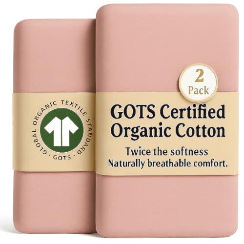 Bunnyjik GOTS Organic Bedside Bassinet Sheets 33x20 for Maxi COSI Iora, Newton, Cowiewie, Baby Delight, Mika Micky, Ronbei, Koola Baby Bond, Kidsclub, Luxury Turkish Cotton - Rectangle 32x19-33x20