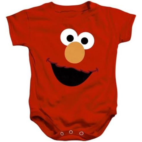 Popfunk Oscar The Grouch Face Sesame Street Baby Onesie Bodysuit, (18 Months)