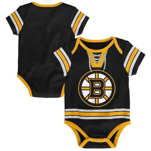 Boston Bruins Outerstuff Newborn Hockey Bodysuit - Black