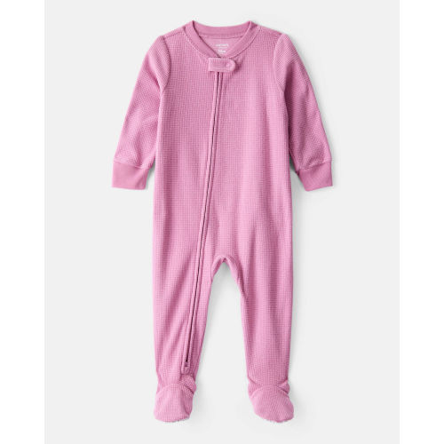 Baby Girl Fleece Loose Fit 1-Piece Pajamas-Pink - Carter's | Carter's