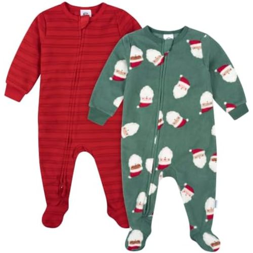 Gerber Baby & Toddler Fleece Footed Pajamas 2-Pack