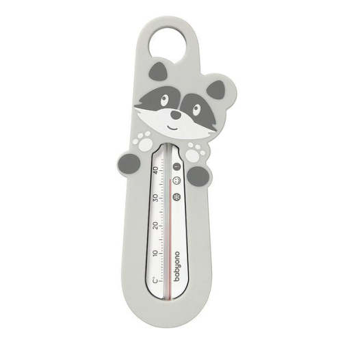 Floating Bath Thermometer Racoon Grey