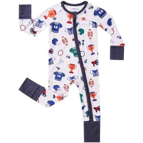 pureborn Baby Infant Boys Girls Sleeper Snug Fit Viscose from Bamboo Pajamas Zipper Pjs 0-24 Months
