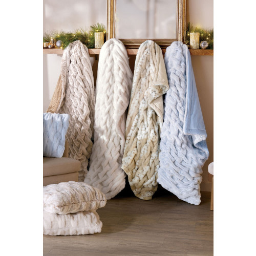 La Parisienne Faux Fur Throw