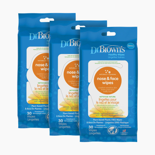 Dr. Brown's Nose and Face Wipes - 90