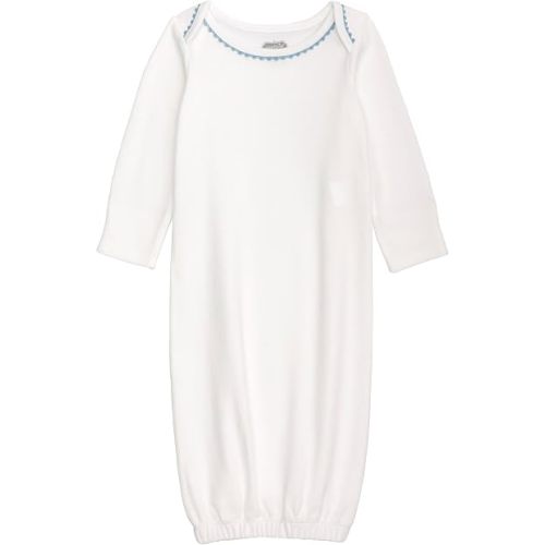 Mud Pie Baby Boy Crochet Trim Gown
