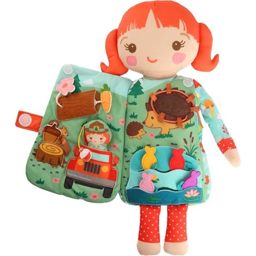 Poppy the Forest Ranger – 2-in-1 Soft Activity Doll & Busy Book