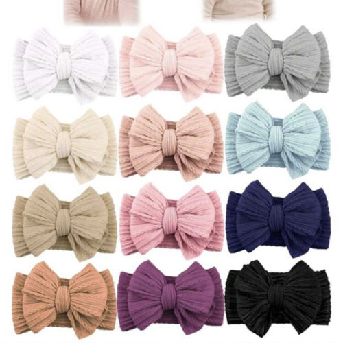22 PCS Baby Headbands Soft Nylon Hairbands With Bows Girls Hair Accessories For Newborn Infant Toddler Kids Handmade,Baby Bows,Baby Girl Bows