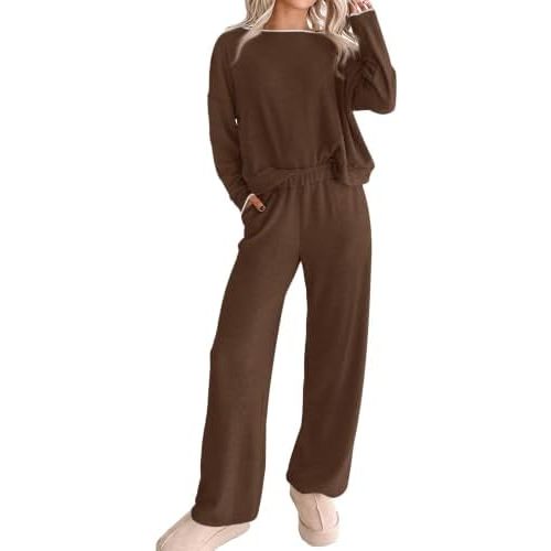 KIRUNDO 2 Piece Matching Lounge Sets for Women Fall Outfits