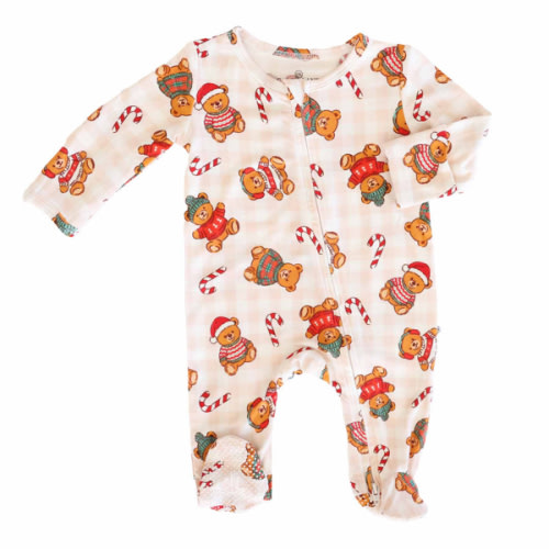 Christmas Bamboo One-Piece Footies | Caden Lane