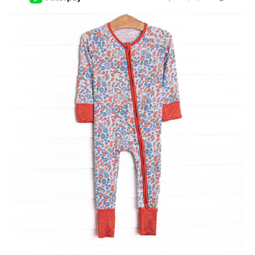 Coastal Camellia Bamboo Zippy Pajama, Red – Stitchy Fish