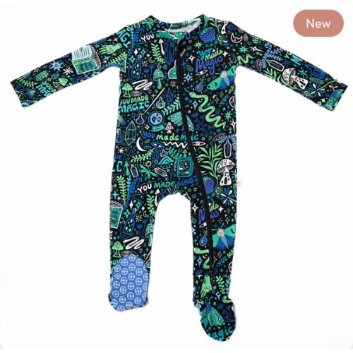 The Second-Skin Footie | Mystic Mama (Blue) | "You Made Magic" | Raising Mama