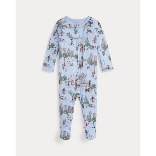 Polo Bear Cotton Footed Coverall