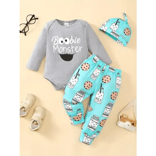 newborn cute printed 0 long sleeved body suit + - Temu