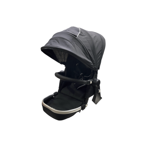 Mockingbird 2nd Seat Kit 2.0, Black, Silver With Black Leather, Windowpane