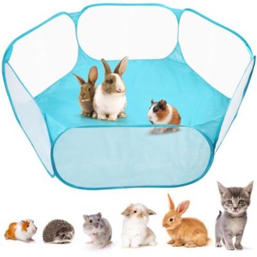 Prime Pets Small Animals Playpen, Waterproof Foldable Pet Cage Tent for Hamster, Rabbits, Guinea Pigs