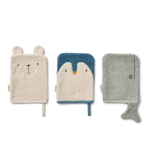 Sylvester Wash Cloth 3-Pack Arctic Sea Ocean View | Babyshop - Shop premium children's clothes and baby gear - Babyshop.com,