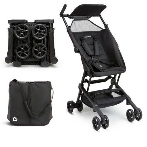 Munchkin Sparrow Ultra Compact Travel Stroller - Black