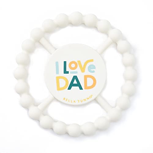 Baby Teether by Bella Tunno, Silicone Teethers for Babies 3-6 Months, 6-12 Months, Baby Toys, Pacifier, Teething Relief, Boys, Girls, I Love Dad