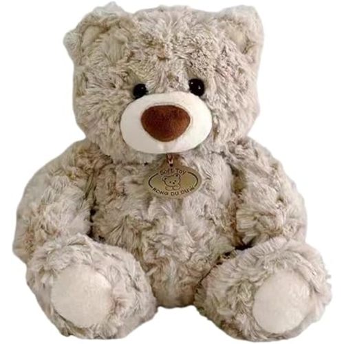 10Inch Teddy Bear Stuffed Animal, Soft Stuffed Teddy Bear Plush Toy, Birthday Xmas Gifts for Kids Baby (Light Brown)
