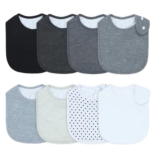 Waterproof Baby Bibs for Boys & Girls Soft and Absorbent Bandana Drool Bibs Set for Infant Newborn 0-12 Months