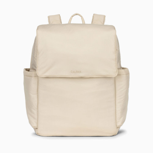 CALPAK Diaper Backpack with Laptop Sleeve - Oatmeal