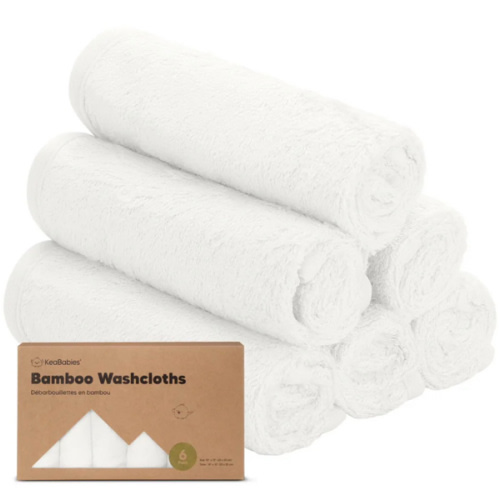 6-Pack Baby Bamboo Wash Cloths
