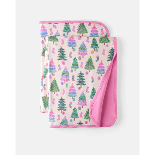 Pink Joyful Traditions Large Cloud Blanket | Little Sleepies