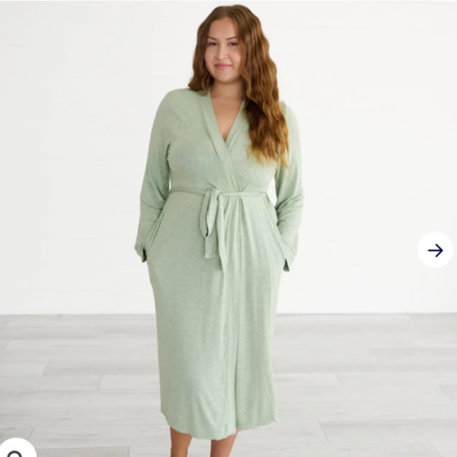 Heather Sage Women's Robe - Little Sleepies