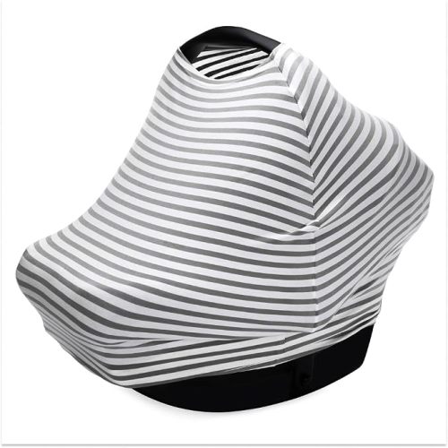 Parker Baby Co Multi-Use Cover Carseat Cover Nursing Cover: Rosewood Stripe