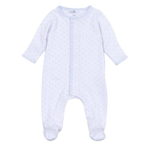 Basics - Gingham Dots Footie - Newborn