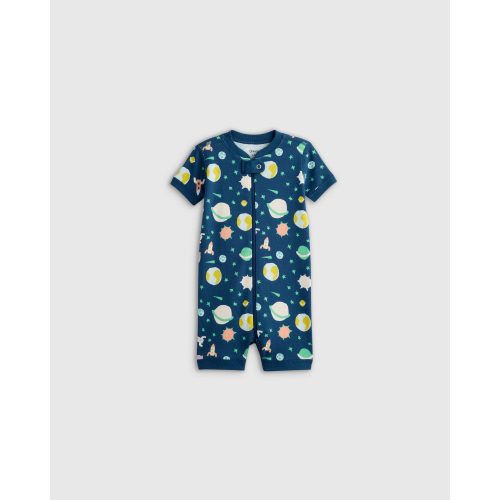 3-6 and 12+ mos Zip Up or Magnet Summer Pajama