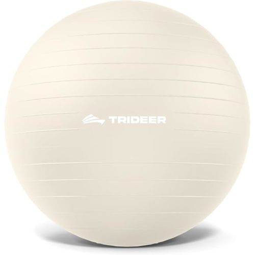 Medium - Trideer Yoga Ball for Exercise, Daily Stretching, Pilates, Core & Balance Training, Stability Ball for Pregnancy & Birthing Prep, Physical Therapy, Office Chair for Active Sitting, Quick Pump Included