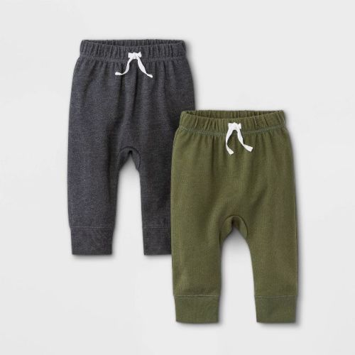 Baby Boys' 2pk Fench Terry Jogger Pull-On Pants - Cat & Jack™