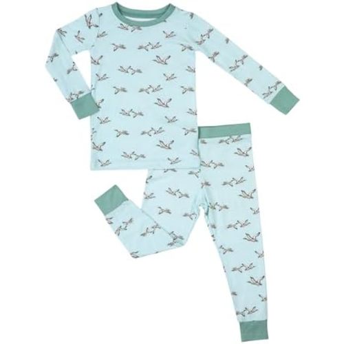 LollyBanks Toddler Pajamas Set for Boys,Viscose from Bamboo Sleepwear