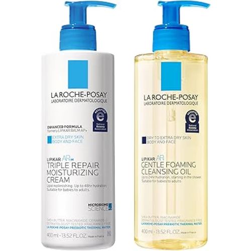 La Roche-Posay Lipikar AP+MAX Triple Repair Moisturizing Body Cream | Face & Body Lotion for Dry Skin with Shea Butter & Niacinamide | Gentle Moisturizer for Very Dry, Rough & Sensitive Skin