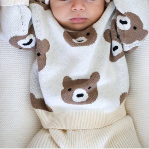 Little Bear Jacquard Sweater