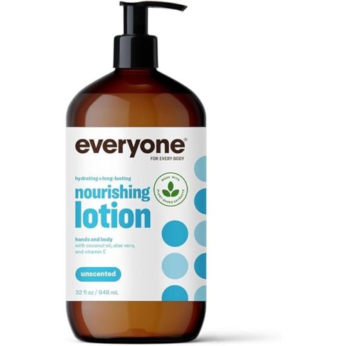 Everyone 2-in-1 Lotion for Hands/Body, 32 ounce (Pack of 1) Unscented made for Men and Women