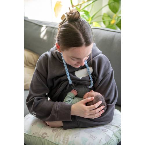 Handmade Breastfeeding Scrunchie: Gift Basket for New Moms - Practical Unique Nursing support