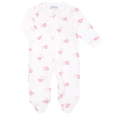 Sweetheart Zipper Footie - Newborn