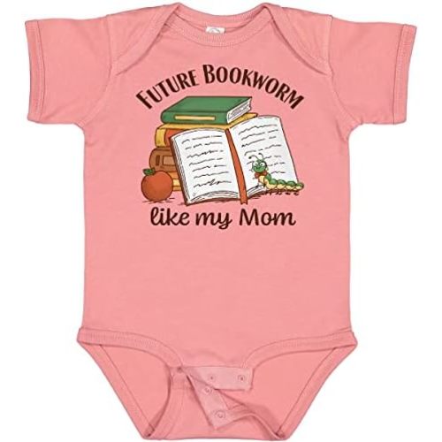 inktastic Future Bookworm Like My Mom Baby Bodysuit