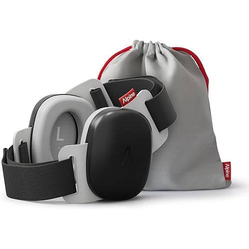 Alpine Muffy Baby Comfort - Protects Hearing for Babies and Toddlers - CE & ANSI Certified - Unique Headband for Safe fit & Comfort - Multi-adjustable for Ages 3-48 Months, 24dB Sound Reduction, Black