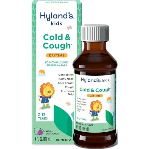 Hyland's Kids Cold Medicine & Cough Syrup Daytime, Ages 2+ (Grape) 4 fl oz