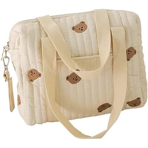 Baby Diaper Tote Bag Stroller Storage Bag Infant Carriages Diaper Organizer Pouches Handbag Embroidered Mommy Bag