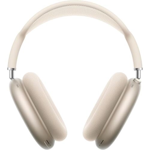 Apple AirPods Max Wireless Over-Ear Headphones, Pro-Level Active Noise Cancellation, Transparency Mode, Personalized Spatial Audio, USB-C Charging, Bluetooth Headphones for iPhone - Starlight