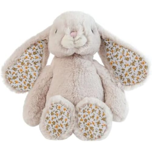 DILLY DUDU Blossom Bunny Rabbit Stuffed Animal Plush Toy10-Inch(Beige)