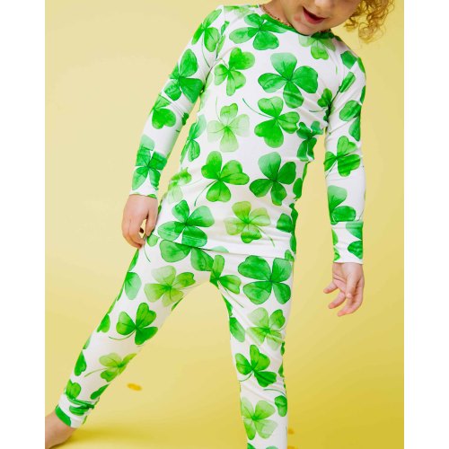 Happy Go Lucky Two-Piece Pajama Set