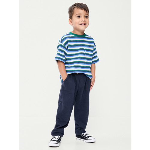 Barrel-Leg Knit Pants for Toddler Boys